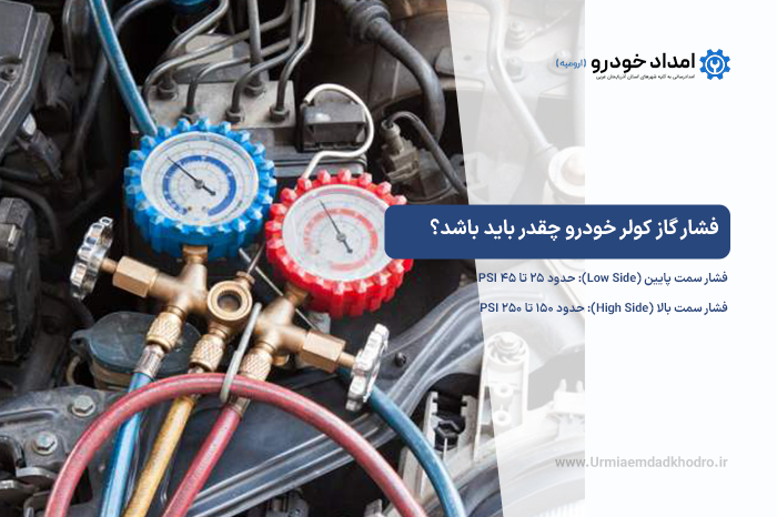 فشار گاز کولر خودرو چقدر باید باشد؟